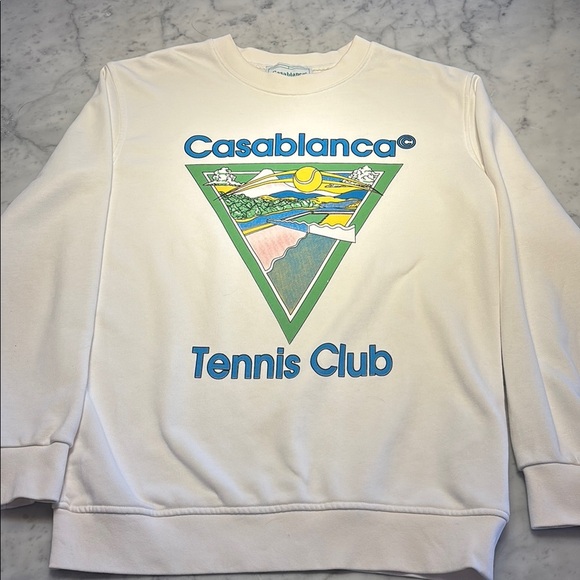 Casablanca Tennis Club Crewneck Sweater - M - Picture 1 of 1